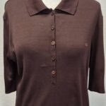Poloshirt “ Escada Sport “ Größe 40 in Schokobraun 100% Baumwolle