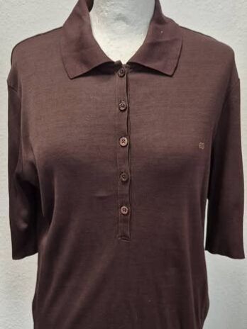 Poloshirt “ Escada Sport “ Größe 40 in Schokobraun 100% Baumwolle