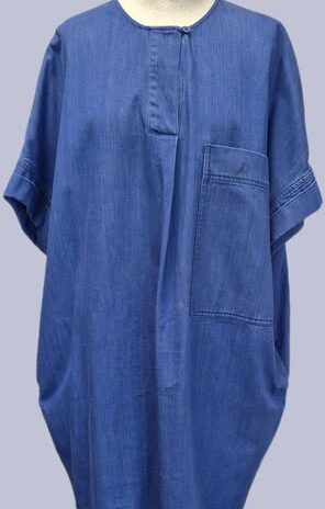 Jeanskleid “ Cos “ Größe OS (38-40/42) in Blau 100% Baumwolle seitliche Eingriffstaschen