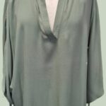 Bluse “ Gerry Weber “ Größe 46 in Khakigrün Viscose