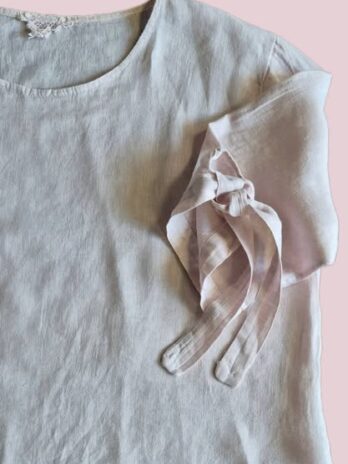 Bluse “ Made in Italy “ Größe 38/40 in Rosa 100% Leinen