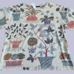 Shirt “ Gudrun Sjöden “ Größe M in Beige/Bunt gemustert 94% Baumwolle