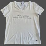 Shirt “ Jones “ Größe 40 in Offwhite/Schwarz/Print 97% Viscose