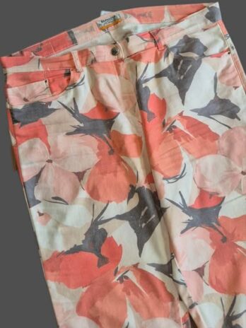 Jeans “ Brax “ Größe 46 in Coralle/Hellgrau/Beige gemustert Baummwolle