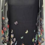Kleid “ Yumi “ Größe 38 in Schwarz/Bunt/Floral