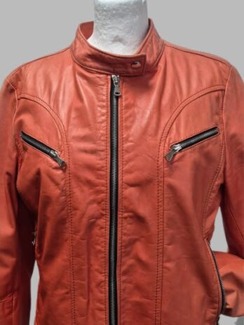 Jacke “ Vera Pelle “ Größe 38 in Terracotta/Leder