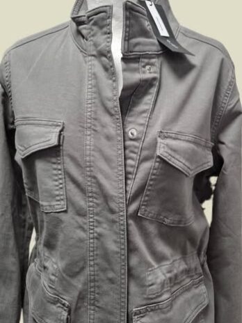 Jeansjacke “ Zero “ Größe 40 in Khakigrün NEU! 98% Baumwolle