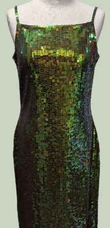 Kleid “ Pik-Ass “ Größe 36/38 in Grün/Pailletten