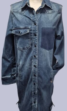 Jeansmantel “ Zhrill “ Größe 38 in Blau 81% Baumwolle