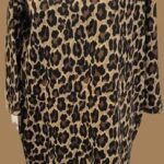 Kleid “ la fée Maraboutèe “ Größe 36/38 in Schwarz/Schokobraun/Beige Animalprint