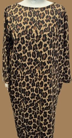 Kleid “ la fée Maraboutèe “ Größe 36/38 in Schwarz/Schokobraun/Beige Animalprint