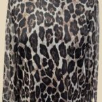 Shirt “ Vila “ Größe 38/40 in Schwarz/Beige/Braun/Animalprint