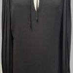 Kleid “ Sisley “ Größe 36 in Schwarz/Plisseeärmel
