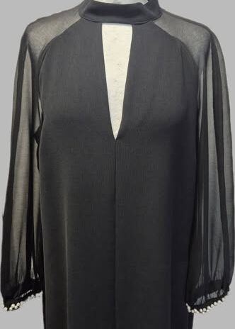 Kleid “ Benetton “ Größe 36 in Schwarz/Perlen