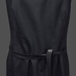 Kleid “ Hugo Boss “ Größe 36/38 in Schwarz/Bindegürtel 95% Schurwolle
