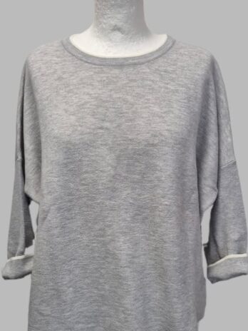 Pulli “ Opus “ Größe 38 in Hellgrau 66% Baumwolle