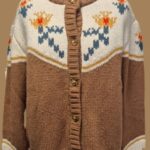 Weste “ Jake*s “ Größe 40 in Cognac/Beige bestickt