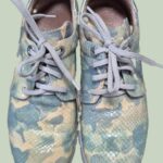 Sneakers “ Hispanitas “ Größe 39 in Khakigrün/Gelb/Leder
