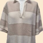 Pulli “ FTC “ Größe 40/42 in Beige/Offwhite gestreift 93% Cashmere