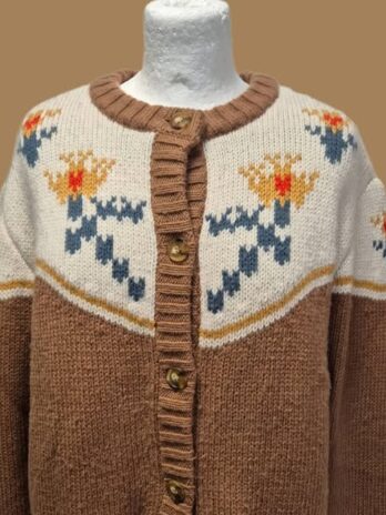 Weste “ Jake*s “ Größe 40 in Cognac/Beige bestickt