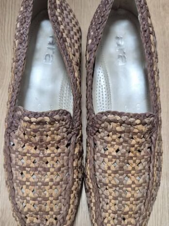 Mokassins “ Ara “ Größe 39 in Braun/Beige/Leder