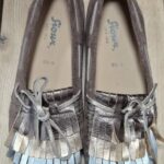 Mokassins “ Sioux “ Größe 38,5 in Nougat/Metallic/Leder NEU!