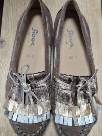 Mokassins “ Sioux “ Größe 38,5 in Nougat/Metallic/Leder NEU!