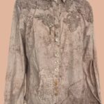 Bluse “ Bottega “ Größe 40 in Schlamm NEU! 96% Baumwolle