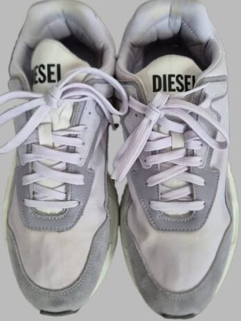 Sneakers “ Diesel “ Größe 40,5 in Flieder/Hellgrau/Leder/Textil NEU!