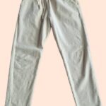 Cordsamthose “ Made in Italy “ Größe 38/40 in Beige elastischer Bund