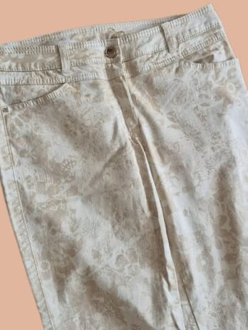 Jeans “ Gerry Weber “ Größe 36 in Beige/Floral gemustert