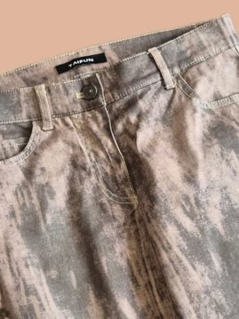 Jeans “ Taifun “ Größe 36 in Mocca/Schlamm gemustert