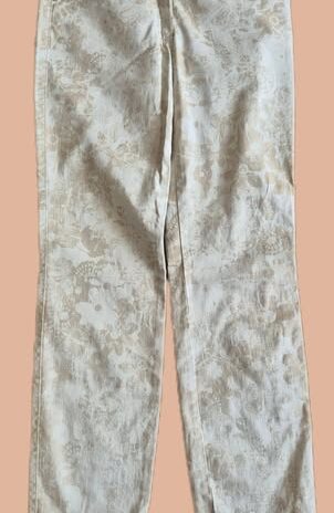 Jeans “ Gerry Weber “ Größe 36 in Beige/Floral gemustert
