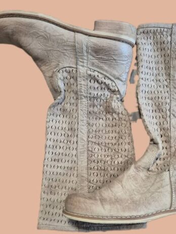 Stiefel “ Vera Gomma “ Größe 40 in Schlamm/Leder