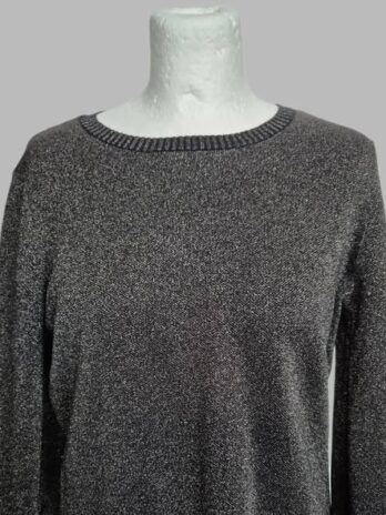 Pulli “ Armani ExChange “ Größe 36 in Schwarz/Silber/Lurex