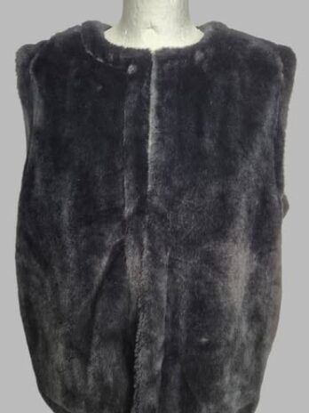 Gilet “ Broadway “ Größe 38 in Schwarz/Webpelz