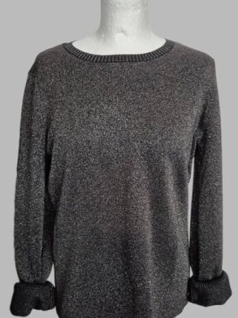 Pulli “ Armani ExChange “ Größe 36 in Schwarz/Silber/Lurex