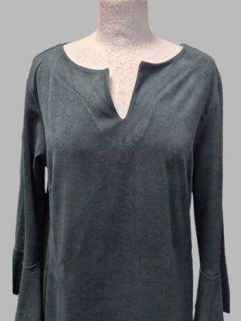 Kleid “ Kyra & Co “ Größe 38/40 in Tannengrün/Waschlederoptik