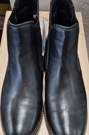 Booties “ Tamaris “ Größe 38 in Schwarz/Leder NEU!