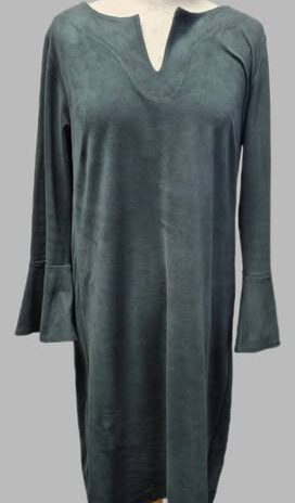 Kleid “ Kyra & Co “ Größe 38/40 in Tannengrün/Waschlederoptik