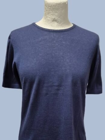 Twin-Set “ Peter Geeson “ Größe 38 in Dunkelblau 85% Baumwolle 15% Cashmere