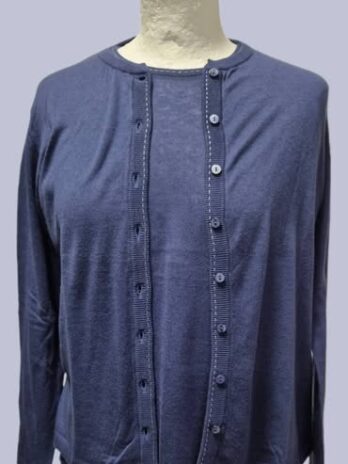 Twin-Set “ Peter Geeson “ Größe 38 in Dunkelblau 85% Baumwolle 15% Cashmere