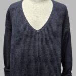 Grobstrickpulli “ Tommy Hilfiger “ Größe 38 in Dunkelblau 59% Baumwolle