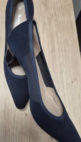 Pumps “ Giorgia B. “ Größe 39,5 in Dunkelblau/Leder/Textil