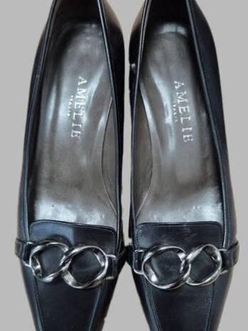 Pumps “ Amelie By Vera Gomma “ Größe 38 in Schwarz/Leder