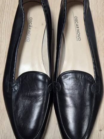 Loafers “ Oscar Novo “ Größe 38 in Schwarz/Leder