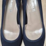 Pumps “ Giorgia B. “ Größe 39,5 in Dunkelblau/Leder/Textil