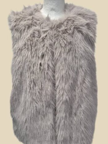 Gilet “ Deane & White “ Größe 38 in Taupe/Webpelz