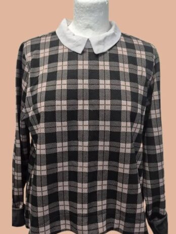 Blusenshirt “ FB Sister “ Größe 38 in Camel/Schwarz gemustert 15% Viscose