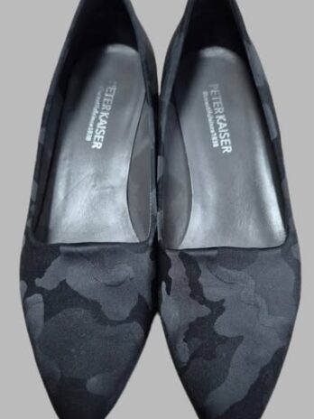 Ballerinas “ Peter Kaiser “ Größe 38 in Schwarz/Grau/Camouflage Leder